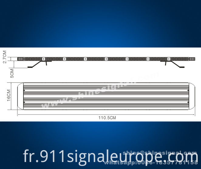 Super Thin Police Emergency Rescue Wrecker LED Warning Lightbar